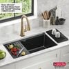 32&rdquo; Granite Composite Workstation Kitchen Sink Undermount Single Bowl with WorkFlow&trade; Ledge and Accessories